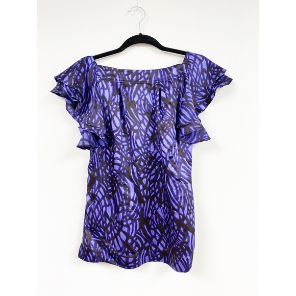 Banana Republic Silk Purple and Black Top - Picture 6 of 6